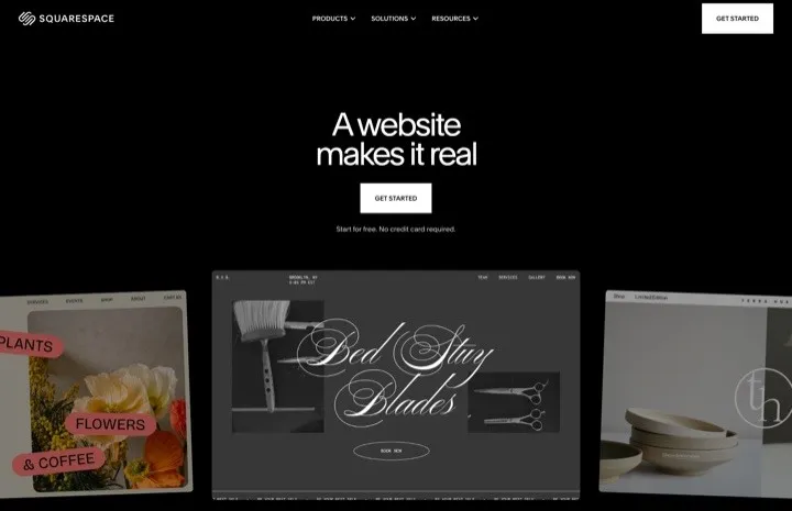 Home do Squarespace — um criador de sites orientado a design com ecommerce para dropshipping