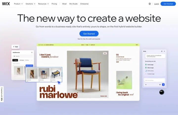 Home do Wix — um criador de sites de arrastar e soltar com ecommerce para dropshipping