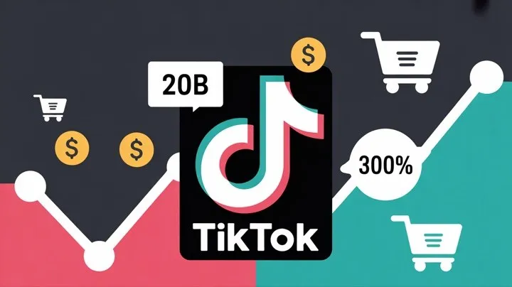 Infográfico de crescimento do ecommerce no TikTok Shop